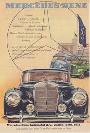 Mercedes Benz 1953 Publicite Originale Suisse Avec Images Mercedes Mercedes Benz
