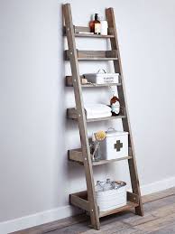 Small Bathroom Storage Solutions Sorted Wooden Ladder Shelf Ladder Shelf Bathroom Ladder