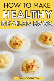 Healthy Deviled Eggs Recipe For Weight Watchers Oh My Creative