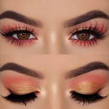 In this makeup destruction video, i'm going to be mixing makeup eyeshadow into clear slime with red and gold colored makeup. Red And Gold Eye Makeup Makeup