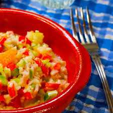 Reissalat Mit Mandarinen Rezept Reissalat Mit Mandarinen Reissalat Salat