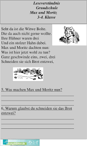 Unterrichtsmaterial im fach deutsch, klasse 3. Leseverstandnis Grundschule Max Und Moritz 3 4 Klasse Pdf Kostenfreier Download