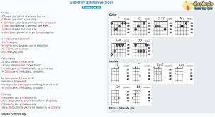 Looking for songs to play with your family? Chord Butterfly English Version Bts Tab Song Lyric Sheet Guitar Ukulele Chords Vip