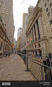 Wall Street Street View Street View New York Image & Photo (Free Trial) | Bigstock