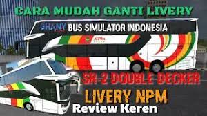 Terdapat beberapa kendaraan lain seperti honda jazz, angkot, dkk. Cara Mudah Ganti Livery Bussid Bus Sr 2 Double Decker Youtube