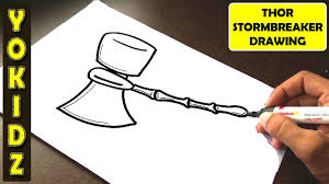 He was born in a small cave in norway around the world. How To Draw Thor Stormbreaker Easy Youtube