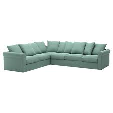 Gronlid Bezug Fur Ecksofa 5 Sitzig Ljungen Hellgrun Ikea Osterreich In 2020 Sectional Corner Sofa Ikea