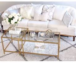 Particleboard, fibreboard, printed and embossed acrylic paint, abs plastic, paper shelf: Most Popular Coffee Tables Sheleavesalittlesparkle Diy Ikea Hack Vittsjo Nesting Tables Gold M Marble Living Room Table Ikea Living Room Living Room Table