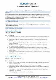 A customer service supervisor oversees, leads, and trains a company's service staff. Customer Service Supervisor Resume Samples Qwikresume