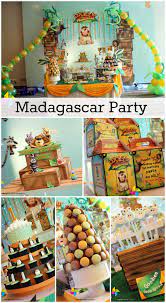 This madagascar cake i had actually whipped up a couple hrs before my sons 5th birthday party. Madagascar Birthday Lucas 1st Madagascar Birthday Party Catch My Party Madagascar Party Jungle Birthday Party Safari Birthday Party