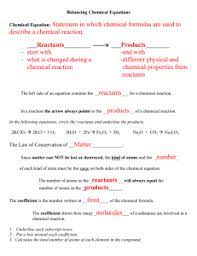 .conversions answer key pdf getting. Tips For Balancing Chemical Equations