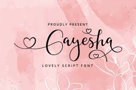 Image format jpg versions of these lowercase printables are also available below. Gayesha Lovely Script Font In Fonts On Yellow Images Creative Store