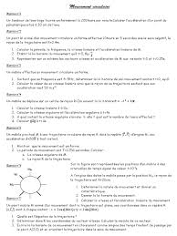 X(t) , y(t) et z(t) qui permettent de déterminer l'équation horaire du mouvement s = f(t). Pdf Telecharger Vitesse Tangentielle Formule Gratuit Pdf Pdfprof Com