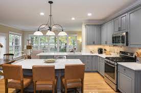 Gaithersburg Md K S Renewal Systems Llc Contemporary Kitchen White Quartz Countertop Raised Panel Doors