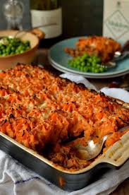 Vegetarian Lentil Shepherds Pie With Garlic Butter Sweet Potato Mash Domestic Gothess Vegetarian Recipes Easy Buttered Sweet Potatoes Mashed Sweet Potatoes