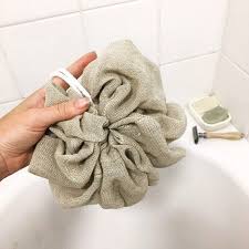 Plastic Free Shower Pouf Puff Bath Body Scrub Washable Loofah Cotton Zero Waste Eco Friendly Wash Mitt In 2020 Shower Pouf Plastic Free Shower Pouf Diy