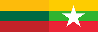 Each county of lithuania has adopted a flag, each of them conforming to a pattern: The Difference Between Lithuanian And Myanmar Burma Flags Europe