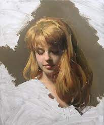 Jie Gao Jiegaoart Instagram Photos And Videos Portrait Hair Painting Portrait Painting