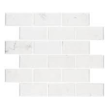 Click on our menu to browse products and inspiration or select 'style finder' and we'll help you find your perfect floor. Calacatta Marble Brick Mosaic Tiles 298x298
