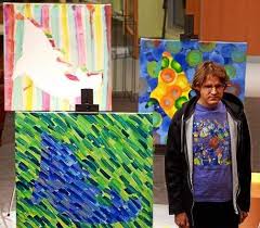 World Renowned Autistic Artist His Mother Share Their Uplifting Story At Gwynedd Mercy University Ambler Gazette Autistic Artist Artist Painting