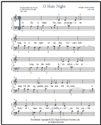Oh Holy Night Sheet Music For Elementary Piano Christmas Piano Music Sheet Music Blues Piano