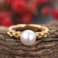 Collection by pearls are beautiful llc. 30 Pearl Engagement Rings We Love