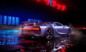 Bugatti Chiron Neon Lights Luxury Car Bugatti Chiron Supercars Wallpaper Super Cars