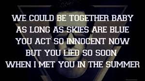 When I Met You In The Summer Calvin Harris Calvin Harris Summer Lyrics Paroles Summer Lyrics Calvin Harris Summer Parole