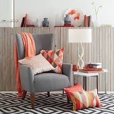 5 Easy Living Room Makeover Ideas Living Room Grey Orange And Grey Living Room Decor Grey And Orange Living Room