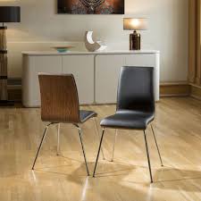 2 X Walnut Black Dining Chairs Ultra Modern 2 X Tao Black Walnut Colour Walnut Black These Chairs Feature Shaped Mirror Finish Chrom Walnut Dining Chair