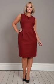 Beautiful Red Business Dress For Women Plus Size Business Attire Business Attire Women Plus Size Fashion Dresses
