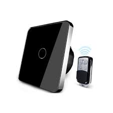 The Houdini Black Remote Light Switch Is Accessible With A Remote That Goes Up To 30 Metres Working Distance An Remote Light Switch Light Switch Smart Lighting