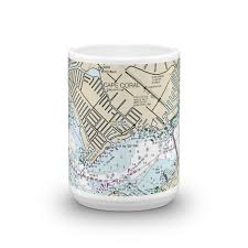 Cape Coral Nautical Chart Mug Chart Mugs