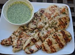 Grilled lemon-herb chicken with mint drizzle - Pamela Salzman