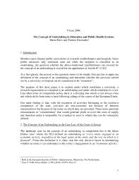 Worker cost centre (if available): Pdf The Concept Of Undertaking In Education And Public Health Systems Pedro Prudente Academia Edu