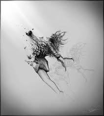 Black And White Broken Heart Drawing Pinterest