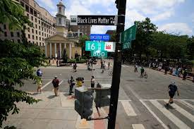 Memorial october 16 in washington, dc. Mayor Renames Area Near White House Black Lives Matter Plaza Daily Sabah