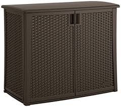 Patio Furniture Cabinet Outdoor Deck Storage Garden Wicker Organizer Chest Decor Suncast Outdoor Storage Cabinet Outdoor Cabinet Patio Cabinet
