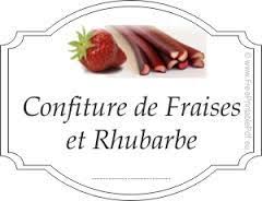 Resultat De Recherche D Images Pour Etiquettes Confitures Fraises Etiquette Confiture Confiture Fraise Fraise Rhubarbe