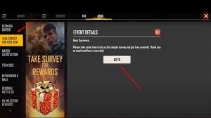 Players from any other region will not be able to use this opportunity to obtain a. How To Complete Take Survey For Free Rew Event In Free Fire Rewards More