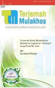 Nahwu wadih terjemahan pdf 12 terjemahan nahwu wadhih, nahwu wadhih terjemahan pdf, nahwu wadhih terjemahanbuku nahwu wadhih terjemah tata bahasa arab 1 set penulis : Download Terjemah Mulakhos Terjemah Mulakhos