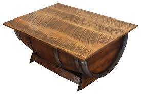 Hi there, my girlfriend saw this barrel table: Barrel Coffee Table Rustic Coffee Tables By Barrel Art Houzz