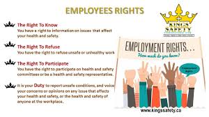 Employees Must Aware Of Their Rights In The Workplace To Be Safe Work Safety Health And Safety Workplace