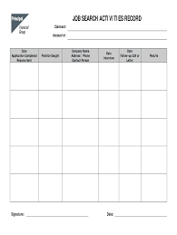 Job Search Log Template Pdf Fill Online Printable Fillable Blank Pdffiller