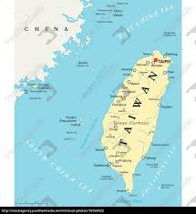 Die weltkarte der reisewarnungen stellt die durchschnittliche reisewarnungen westlicher reisewarnungen für taiwan. Taiwan Republik China Politische Landkarte Stock Photo 16569422 Bildagentur Panthermedia