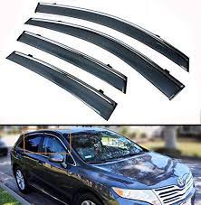 For 20082017 Toyota Venza Clip On Type Smoke Tinted Door Window Visor W Chrome Trim Continue To The Product At The Automotive Solutions Toyota Venza Toyota