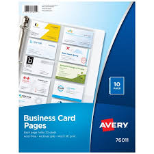 It looks like they require pg. Avery Business Card Pages Polypropylene Untabbed 20 Business Cards Per Page 10 Pack 76011 Walmart Com Walmart Com