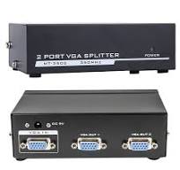 4XEM 2-Port VGA Splitter 350 MHz