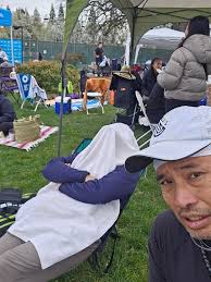 Meeting pros and watching intense games