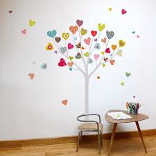 sticker enfant arbre a coeurs serie golo deco chambre bebe deco decoration